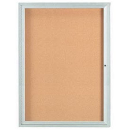 AARCO Aarco Products DCC4836R 36 in. W x 48 in. H Enclosed Aluminum Bulletin Board DCC4836R